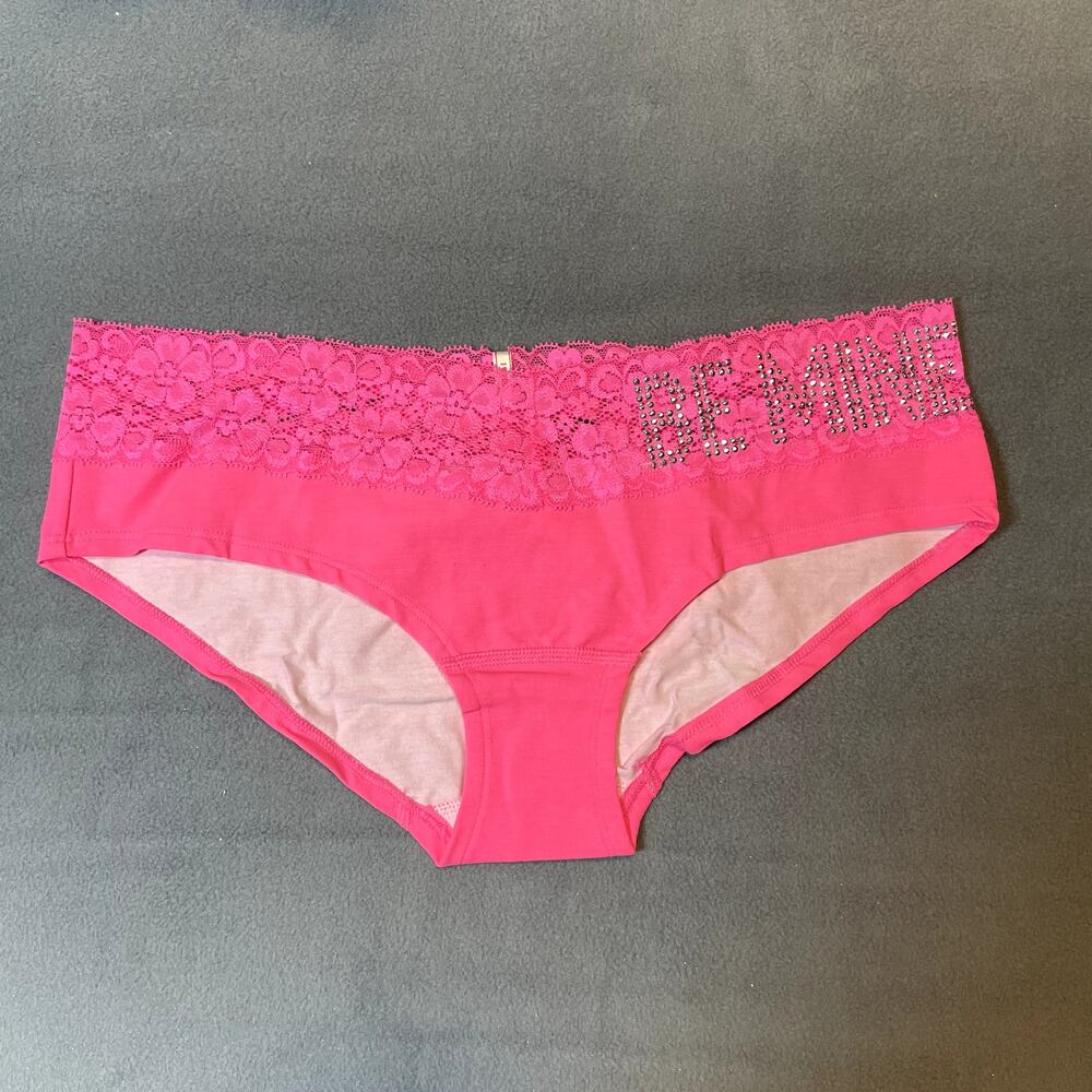 Victoria's Secret PINK 2011 Extra Low Rise Hipster Panty Be Mine Sparkle Lace